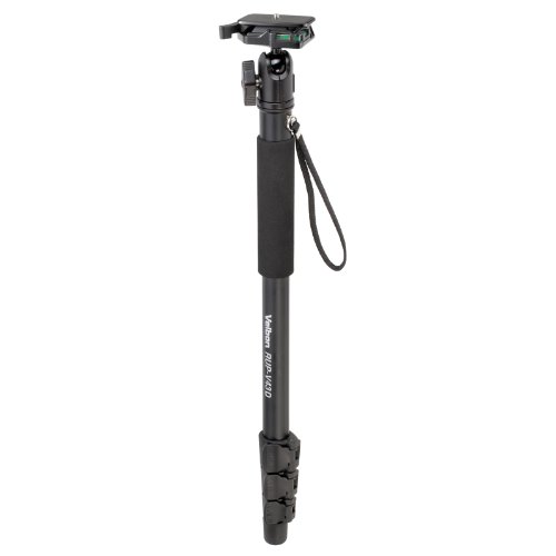 【中古】「ほぼ新品」Velbon 一脚 RUP-V43D 4段 レバーロック 脚径29mm 中型 自由雲台 DIN規格クイックシュー対応 アルミ脚 372086