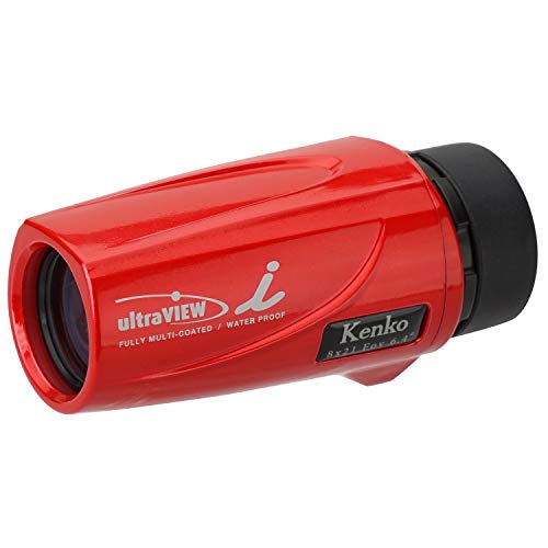 【中古】ケンコー(Kenko) 単眼鏡 ウルトラビューI 8×21FMC 8倍 21mm口径 完全防水 フルマルチコーティング レッド 320020|オマツリライフ別館