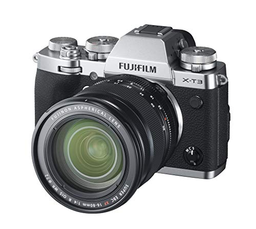 【中古】富士フイルム(FUJIFILM) 銀鏡受け答え一眼写真機 X-T3 XF16-80粍水晶体一揃いの道具 しろがね色 X-T3LK-1680-S