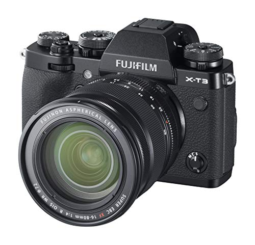 【中古】富士フイルム(FUJIFILM) 銀鏡受け答え一眼写真機 X-T3 XF16-80粍水晶体一揃いの道具 黒いこと X-T3LK-1680-B