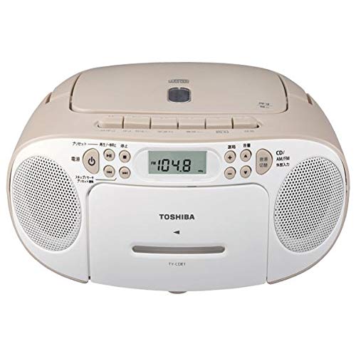 【中古】「非常に良い」東芝 CDラジカセ ベージュ TY-CDE1(C)