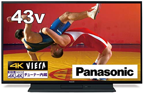 【中古】「未当て嵌める品」パナソニック 43V型 4Kダブルラジオ受信機 2結核症 HDD\u0026BD運転内蔵 液晶 テレビ受像機 VIERA TH-43GR770