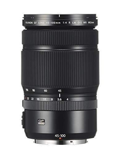 【中古】「未使用品」富士フイルム(FUJIFILM) Gマウント 交換レンズ フジノン ズーム 標準 45-100mm F4通し 防塵防滴耐低温 リニアモーター(静音) 絞りリング F GF45-100MMF4 R LM OIS W