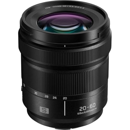 【中古】「ほぼ新品」Panasonic LUMIX S 20-60粍 F3.5-5.6 L マウント取り替えっこ水晶体 LUMIX Sつづき物 鏡鑑レスフルフレームデジタルカメラ用 ? S-R2060 (亜米利加)