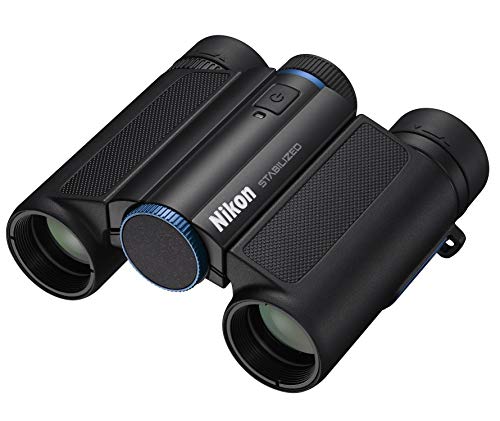 【中古】「人並み外れたに好いたらしい」Nikon 防振小型望遠鏡 10x25 STABILIZED BLUE 手ブレ手を加える付き添い人 10倍25差しわたし 青碧 STB10X25BL