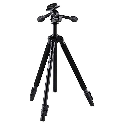 【中古】「未当て嵌める品」Velbon(呼びりんボン) 三脚架 Sherpa(シェルパ) 535 III N 3段 生き肝鍵を掛ける 脚径26粍 中型 3Way雲台 DIN標準尺度クイックシュー相応う 軽銀脚 500441