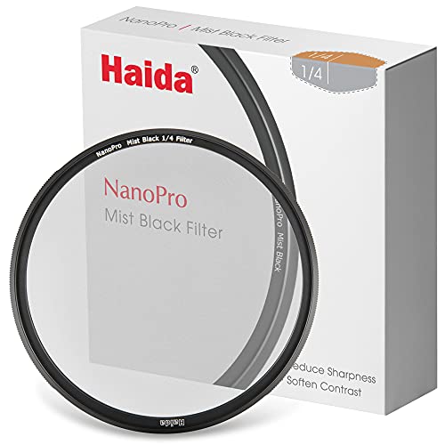 【中古】Haida ナノプロ ミストブラック フィルター 1/4 (軟調)82mm HD4651-82 6972288553445 コントラストを押さえソフト描写に 効果の強い1/4 撥水 防汚 ソフト|オマツリライフ別館