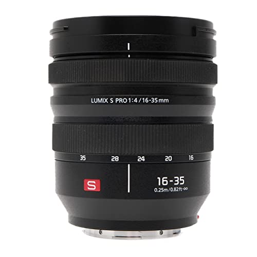 【中古】パナソニック(Panasonic) 超広角望遠レンズ フルサイズミラーレス一眼 Lマウント取り合わせ用 ルミックス LUMIX S PRO 16-35粍 F4 黒いこと S-R1635