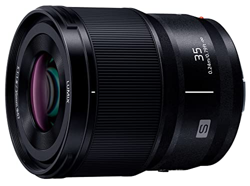 【中古】「ほぼ新品」パナソニック(Panasonic) Panasonic LUMIX Sつづき物 写真機水晶体 35粍 F1.8 Lマウント 取り替えっこ能力のある水晶体 鏡鑑レスフルフレームデジタルカメラ用 S-S35 黒いこと