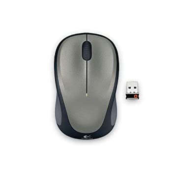 【中古】「ほぼ新品」Logicool ロジクール 無線電話二十日鼠 M235r しろがね色