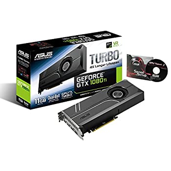 【中古】「未当てはめる品」ASUS Turboつづき物 NVIDIA GeForce GTX1080TI積み上げる録画媒体歌留多 軍事基地時辰儀1480MHz TURBO-GTX1080TI-11G