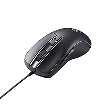 【中古】「ほぼ新品」エレコム ゲーミングマウス 5名取り草 高性能ゲーミングセンサー 8000万回耐久取り替えっこ 4度合いDPIうつり変わり(700~6200) 黒いこと M-G01URBK