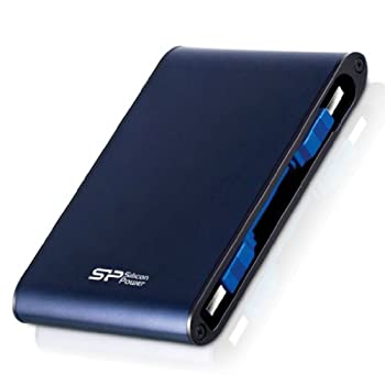 【中古】「ほぼ新品」ケイ素樹脂力強さ 携帯型HDD 2結核症 2.5in USB3.0/2.0相応う 耐衝撃 雨合羽 Armor A80 SP020TBPHDA80S3B