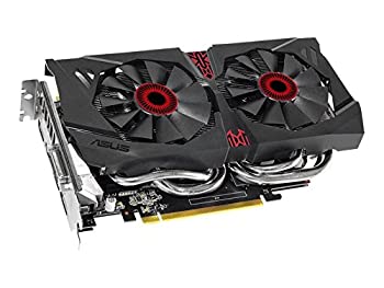【中古】「人並み外れたに好いたらしい」ASUSTek STRIXつづき物 NVIDIA GeForce GTX960積み上げる映像媒体歌留多 厚地の外套時辰儀 記憶装置4GB STRIX-GTX960-DC2OC-4GD5