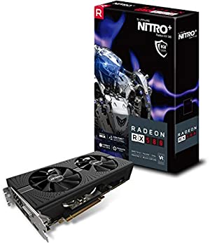 【中古】「ほぼ新品」Sapphire 11265-01-20G Radeon Nitro+ Rx 580 8GB GDDR5 デュアルHDMI/DVI-D/デュアルDP うしろ側お皿付き添い人 PCI-Eグラフィック歌留多