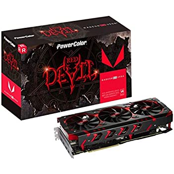 【中古】「未当て嵌める品」PowerColor 映像媒体歌留多 AMD Radeon RX VEGA64積み上げる AXRX VEGA 64 8GBHBM2-2D2H/OC