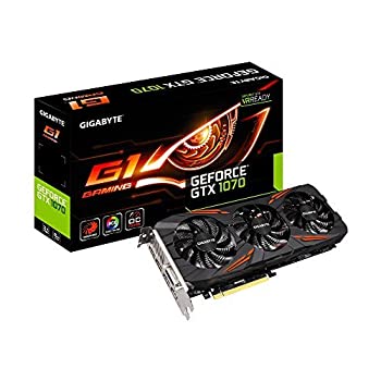 【中古】「ほぼ新品」Gigabyte GeForce GTX 1070 G1 Gaming Video/Graphics Cards GV-N1070G1 GAMING-8GD [並行輸入品]