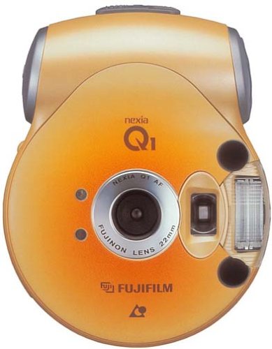 【中古】「未当て嵌める品」FUJIFILM ネクシア Q1 コンパクトカメラ シャイニーオレンジ