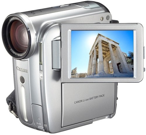 【中古】「人並み外れたに似つかわしい」Canon IXY DVM5(人切り包丁しろがね色) 429万絵素 10倍望遠レンズ 0293B001