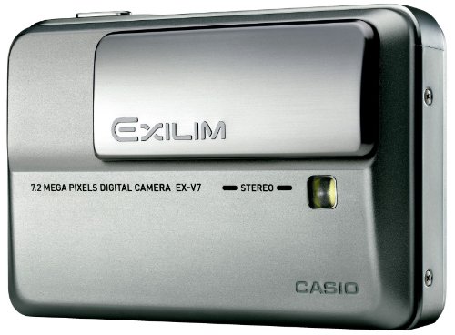 【中古】CASIO デジタルカメラ EXILIM (エクシリム) Hi-ZOOM EX-V7SR シルバー|オマツリライフ別館