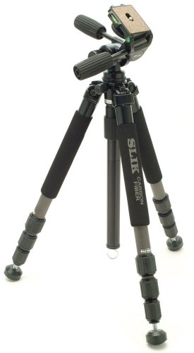【中古】SLIK 三脚架 炭素お師匠さん 814 PROII 4段 SLIK814PRO2