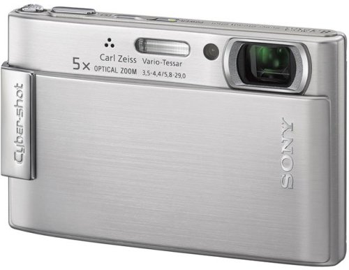 【中古】「非常に良い」SONY デジタルカメラ Cyber-Shot(サイバーショット) T200 シルバー DSC-T200-S|オマツリライフ別館