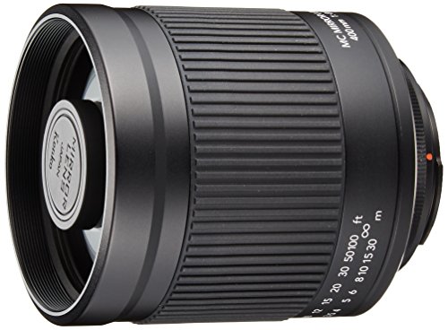 【中古】Kenko 望遠レンズ ミラーレンズ 400mm F8 マニュアルフォーカス フード付 ニコンF用 ブラック フィルム/デジタル一眼対応