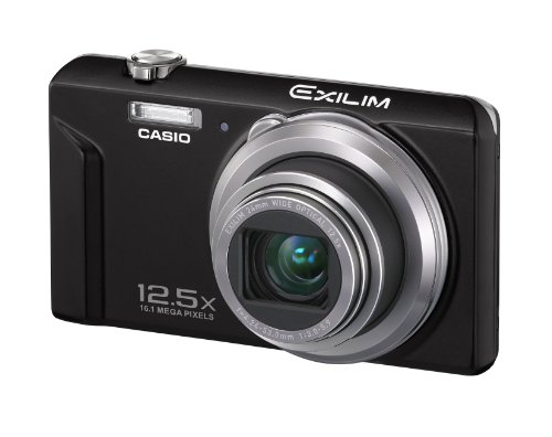 【中古】「人並み外れたに似つかわしい」CASIO デジタル写真機 EXILIM 1610万絵素 12.5倍 黒いこと EX-ZS160BK