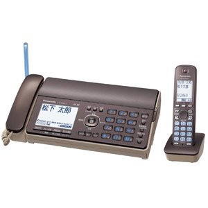 【中古】パナソニック おたっくす デジタルコードレスFAX 子機1台付き 1.9GHz DECT準拠方式 ブラウン KX-PD502DL-T|オマツリライフ別館
