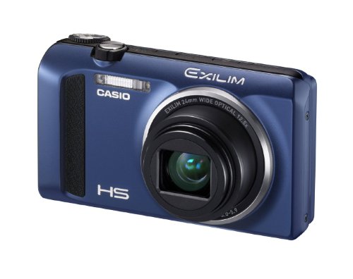 【中古】「人並み外れたに似つかわしい」CASIO デジタル写真機 EXILIM ZR410 青み 1610万絵素 広角24粍 光学12.5倍 弾丸道路連写EX-ZR410BE