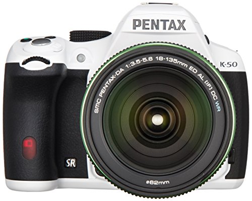 【中古】RICOH デジタル一眼レフ PENTAX K-50 DA18-135mmWRレンズキット ホワイト K-50 18-135WR KIT WHITE 10963｜オマツリライフ別館