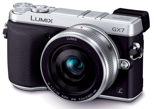 【中古】パナソニック ミラーレス一眼カメラ ルミックス GX7 レンズキット 単焦点レンズ付属 シルバー DMC-GX7C-S|オマツリライフ別館