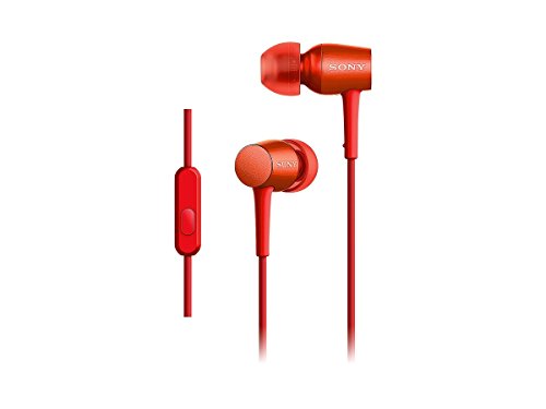 【中古】「非常に良い」ソニー イヤホン h.ear in MDR-EX750AP : ハイレゾ対応 カナル型 リモコン・マイク付き シナバーレッド MDR-EX750AP R