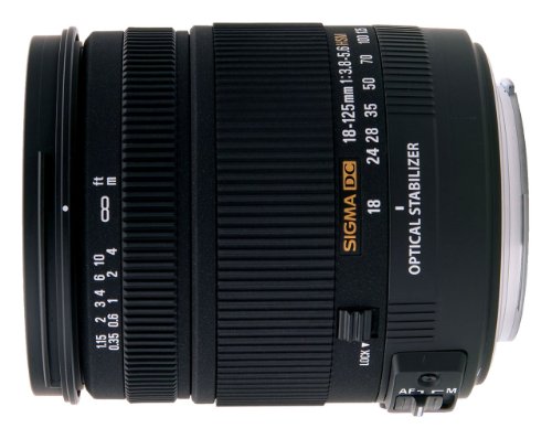 【中古】「未当て嵌める品」シグマ 18-125粍 F3.8-5.6 DC HSM ソニー用