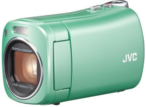【中古】JVCKENWOOD JVC ビデオカメラ BabyMovie 内蔵メモリー8GB グリーン GZ-N1-G｜オマツリライフ別館