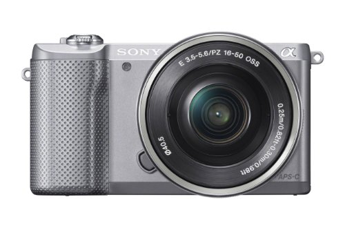 【中古】「非常に良い」SONY ミラーレス一眼 α5000 パワーズームレンズキット シルバー ILCE-5000L-S
