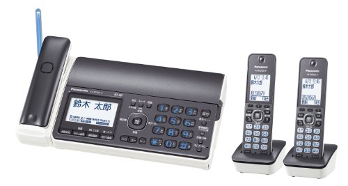 【中古】パナソニック おたっくす デジタルコードレスFAX 子機2台付き 1.9GHz DECT準拠方式 ダークメタリック KX-PD552DW-H