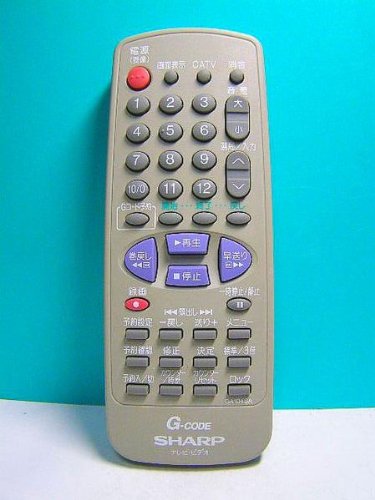 【中古】「非常に良い」シャープ テレビ・ビデオリモコン GA104SA｜オマツリライフ別館 9,691円