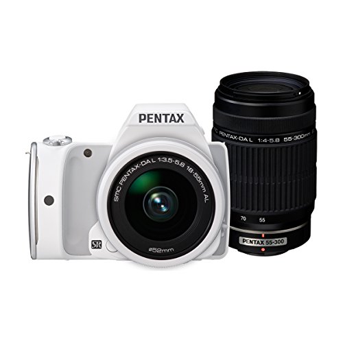 【中古】「人並み外れたに似つかわしい」RICOH デジタル一眼二眼レフ PENTAX K-S1 300ダブルズームキット [DAL18-55粍・DAL55-300粍] 白いこと PENTAX K-S1 300WZOOM