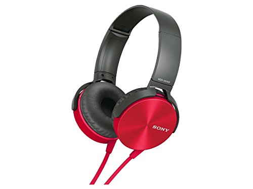 【中古】「非常に良い」ソニー SONY ヘッドホン MDR-XB450 : 密閉型 折りたたみ式 レッド MDR-XB450 R