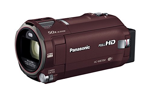 【中古】「非常に良い」パナソニック HDビデオカメラ W870M ワイプ撮り 50倍ズーム ブラウン HC-W870M-T