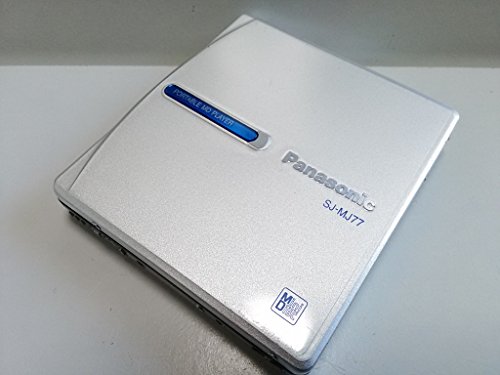 【中古】「人並み外れたに好いたらしい」Panasonic 携帯型MD電気蓄音機 SJ-MJ77しろがね色 MDLP非相応う