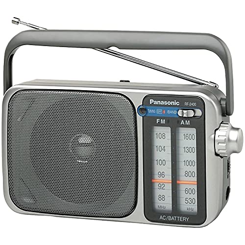 【中古】「ほぼ新品」Panasonic RF-2400 AM/FM Radio Silver by Panasonic [並行輸入品]