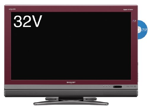 【中古】「非常に良い」シャープ 32V型 液晶 テレビ AQUOS LC-32DX2-R ハイビジョン ブルーレイレコーダー内蔵 2009年モデル