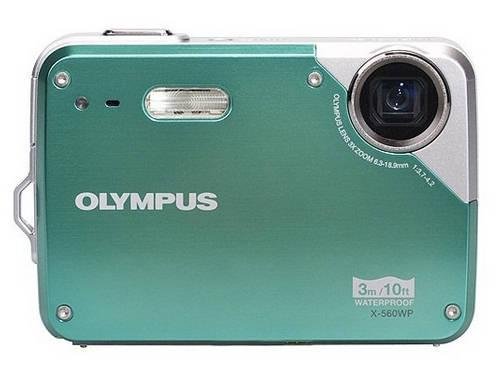 【中古】Olympus X-560WP - デジタル写真機 - パウダーコンパクト - 10.0Mpix - 光学望遠レンズ: 3 x - 相応う記憶装置: XD、microSD - 緑であること