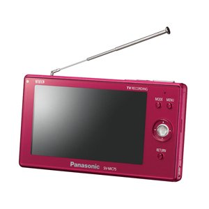 【中古】パナソニック 4V型 液晶 テレビ受像機 SV-MC75-R