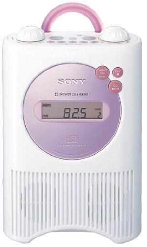 【中古】「非常に良い」SONY CDラジオ 防滴仕様 ピンク ICF-CD74/P|オマツリライフ別館
