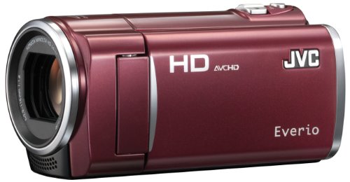 【中古】「非常に良い」JVCケンウッド JVC 8GBフルハイビジョンメモリームービー ルージュレッド GZ-HM450-R