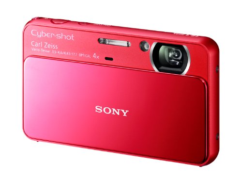 【中古】「人並み外れたに好いたらしい」SONY デジタル写真機 Cyber-Shot(サイバーショット) T110 1610万絵素CCD 光学ｘ4 赤いこと DSC-T110/R
