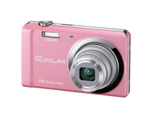 【中古】CASIO デジタル写真機 EXILIM 1610万絵素 5倍 サクラ色 EX-ZS6PK